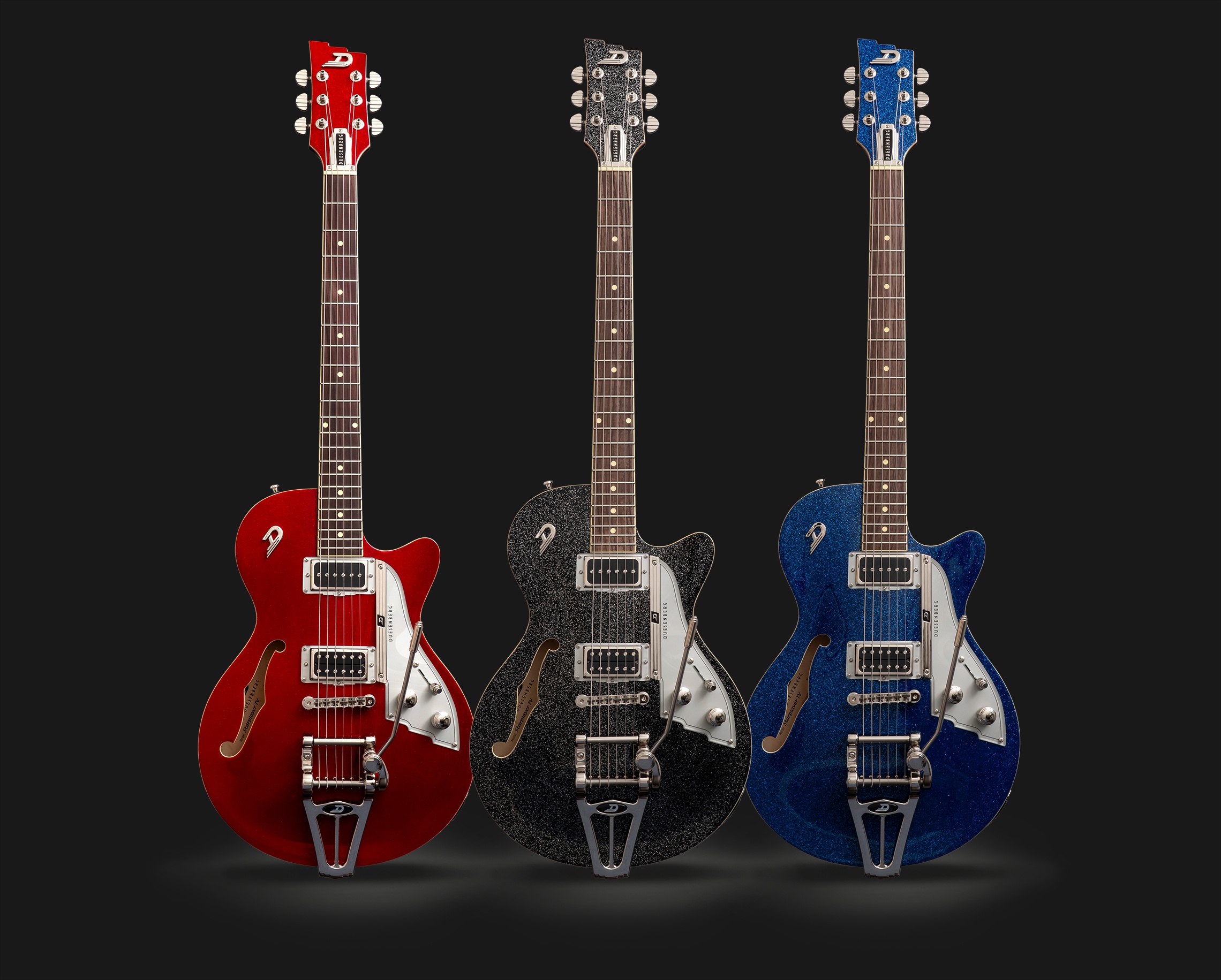 Duesenberg Starplayer TV 2026 Overview Flake Series, Midnight Flake, Morello Flake, Ocean Flake