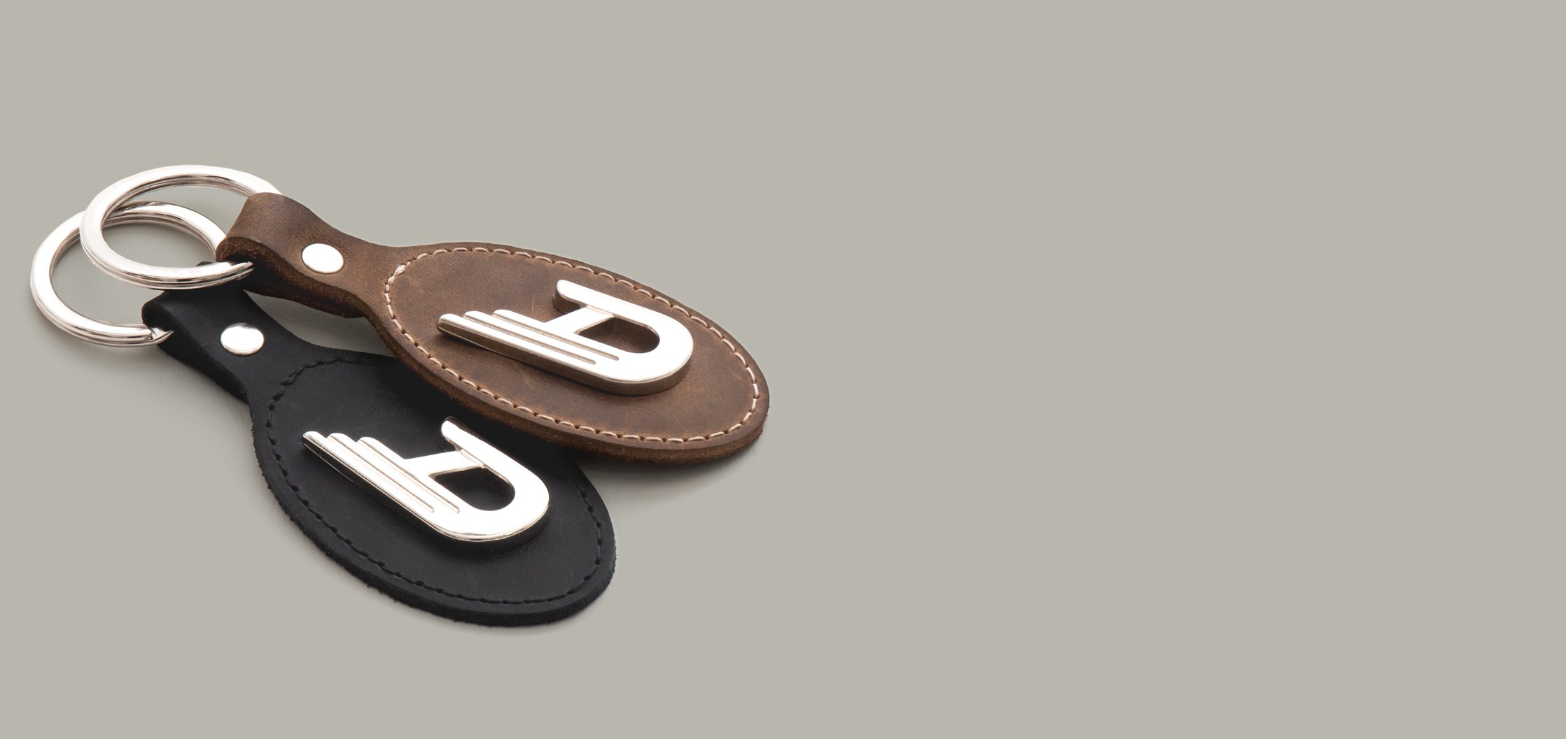 3Step_straps-layout-keychain Duesenberg Keychain-Ring black and brown