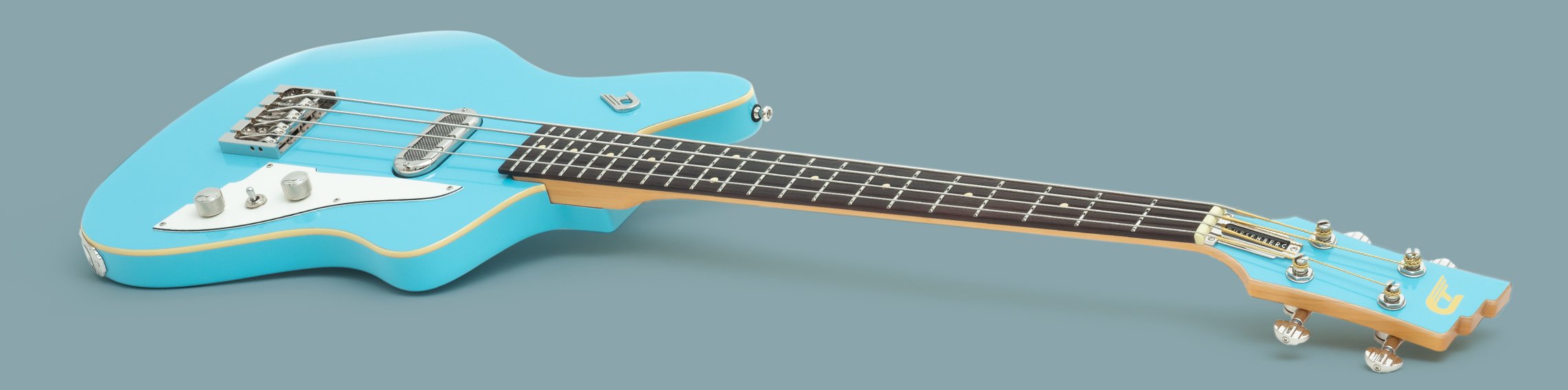 Product photo of the Duesenberg Kavalier Bass in Narvik Blue