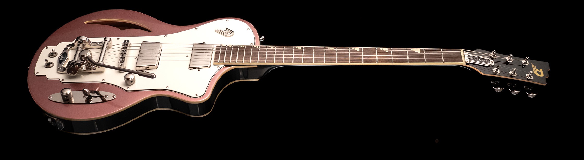 Duesenberg Julia Catalina Sunset Rose side view on black background