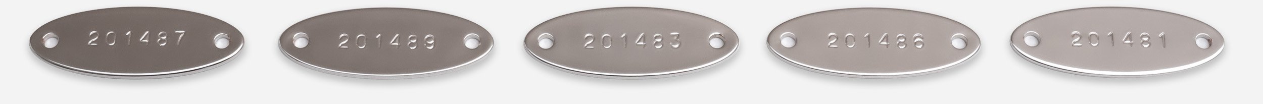 Photo of Serial Number Plates used on Duesenberg Instruments